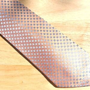 Sophisticated Gray and Tan Checkered Tie